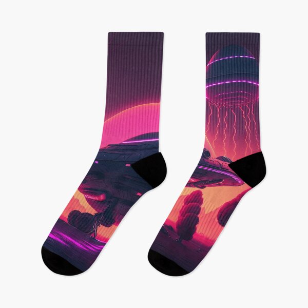 Item preview, Neon Invasion: Close Encounters of the Synthwave Kind designed and sold by Mullet Monkey.
