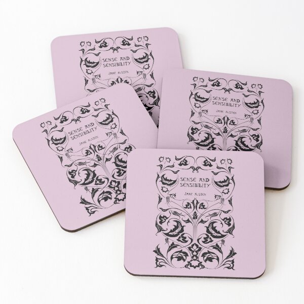 Item preview, Jane Austen, Sentido y sensibilidad - Diseño de portada de libro rosa designed and sold by MissBennett.
