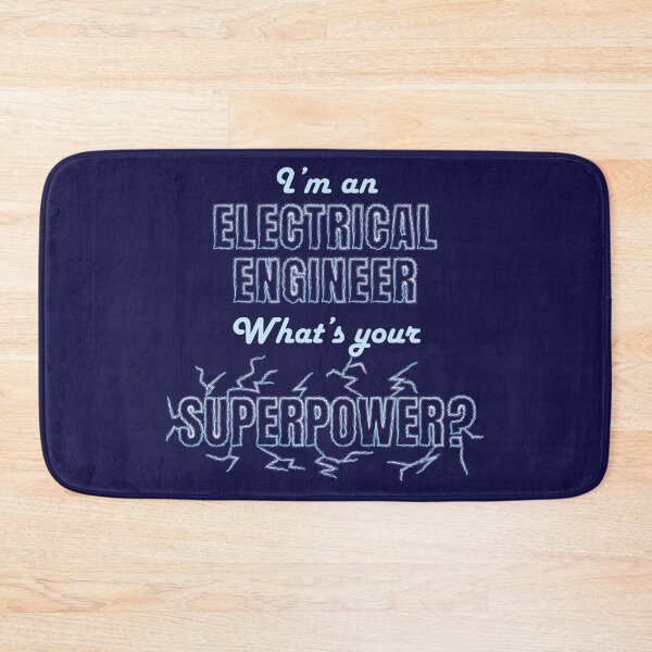 Item preview, I am an electrical engineer, What is your superpower? personalized text design, funny, inspirational, gift for electrical engineer designed and sold by wondertree.