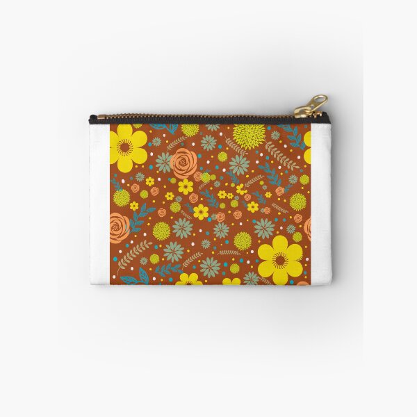 Item preview, Colorful Floral Brown  Background  designed and sold by Nicesiri.