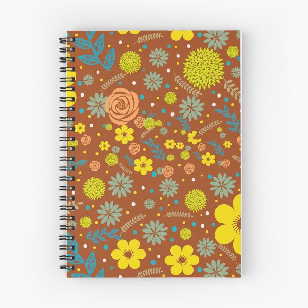 Item preview, Colorful Floral Brown  Background  designed and sold by Nicesiri.