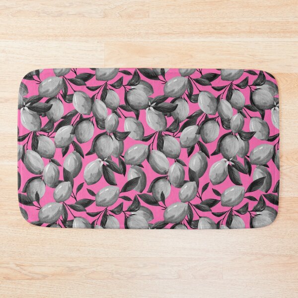 Item preview, Vintage lemons on pink pattern designed and sold by pinkyfish1010.