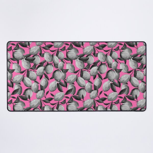 Item preview, Vintage lemons on pink pattern designed and sold by pinkyfish1010.