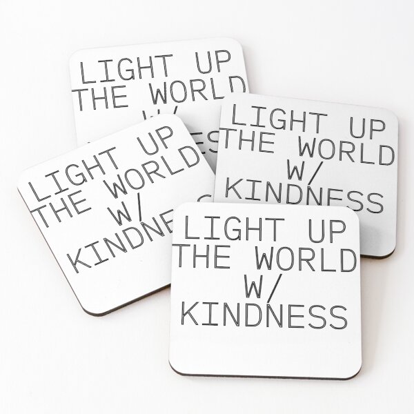 Item preview, Light up the world with kindness quoted design designed and sold by PixelPizzazz.