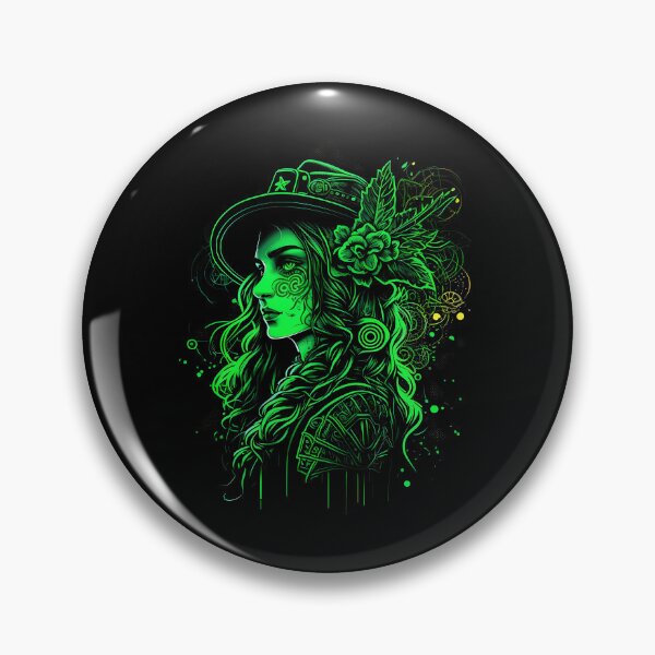 Item preview, Portrait Of A Woman Magic Realism Art For St Patrick Day Celebration  designed and sold by digitaldreamHD.
