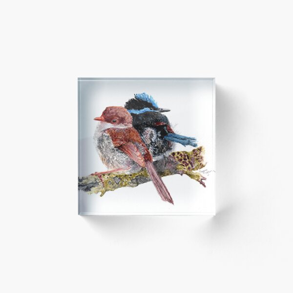 Item preview, Windswept Fairy Wrens designed and sold by EmmaPilgrimArt.