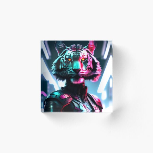 Item preview, Female Cyberpunk Tiger" designed and sold by femo14.
