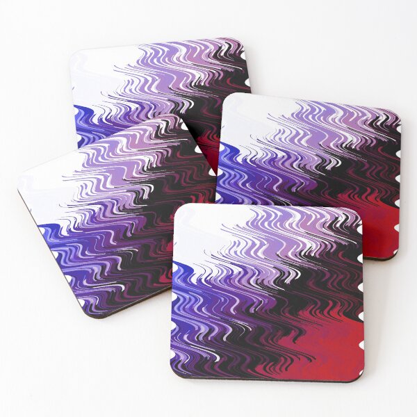 Item preview, Wavy purple red and black Hard Blend designed and sold by Zyrickora.