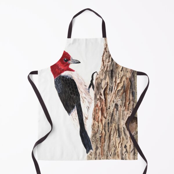 Item preview, Redheaded Woodpecker Watercolour Art Print designed and sold by BirdsNatureArt.