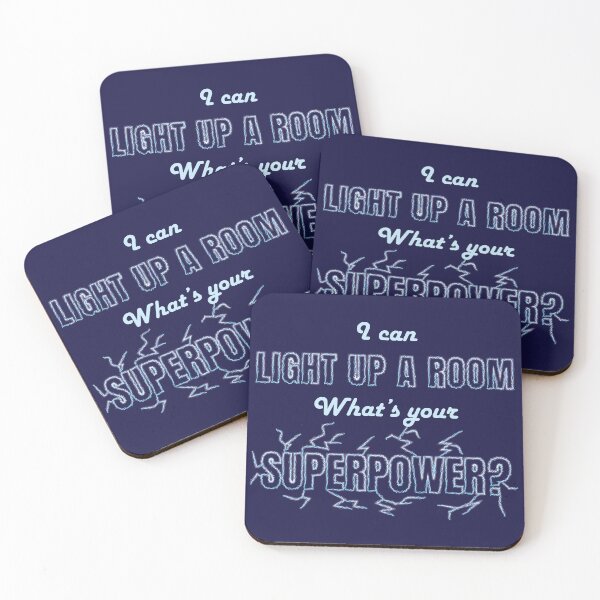 Item preview, I can light up a room, What's your superpower? personalized text design, funny, inspirational, gift for electrician designed and sold by wondertree.