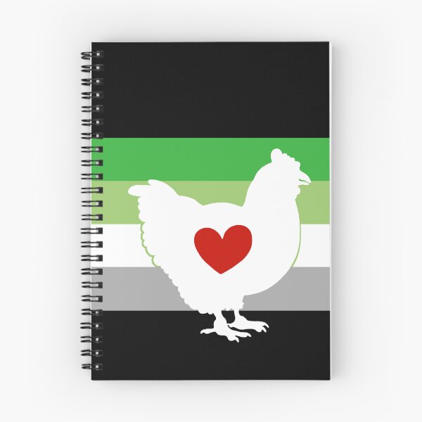 Item preview, Chicken Lover - LGBTQ Aromantic Flag Heart 01 designed and sold by Puddmuppy.