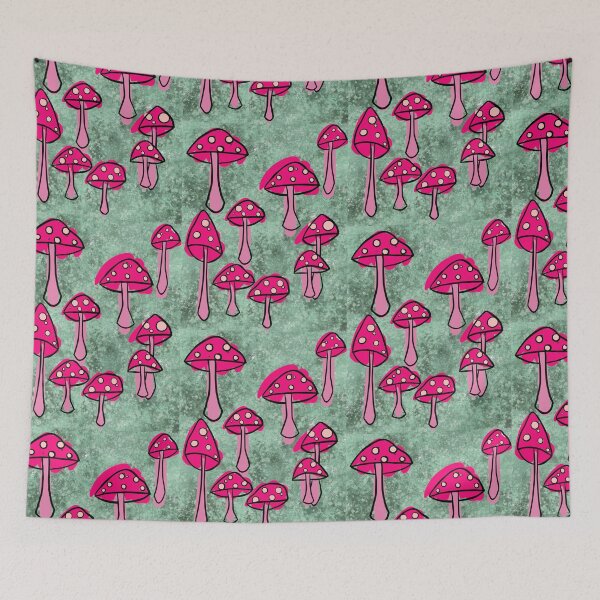 Item preview, Doodle Designs, Mushroom Print, Nature Print, Fall Vibes, Nature, Forest Treasures,  designed and sold by 10pmCreations.