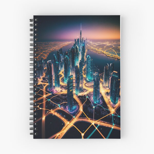 Item preview, Skyline colorful purple touch with skyscrapers in the future designed and sold by Marc Alexander Kunze.