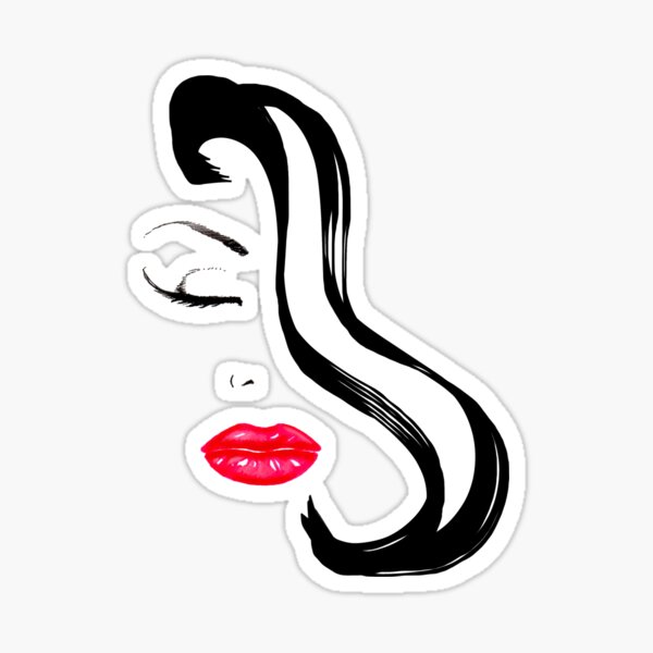 Item preview, LIPSTICK CHICK - neutral grey designed and sold by Colette van der Wal.