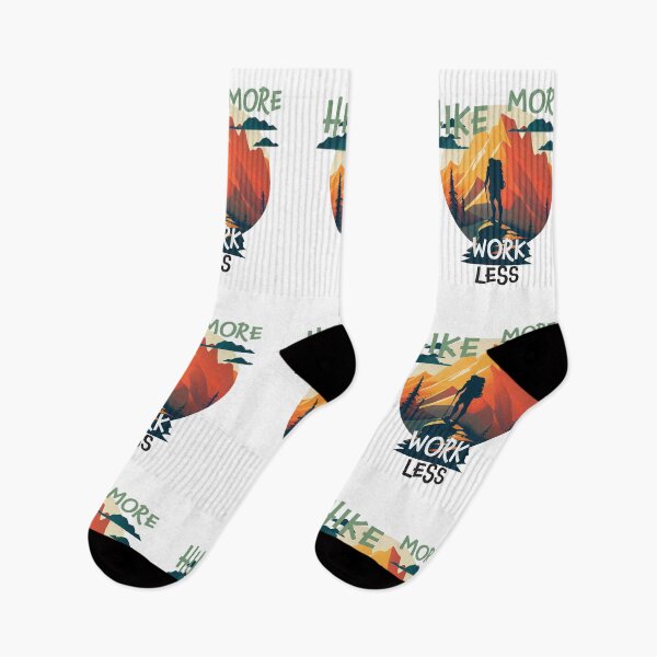 Item preview, Hike More Work Less | Hiking | Backpacking | Mountains | Outdoor Adventures | Nature | Work-Life Balance | Wellness designed and sold by ArtPowTech.