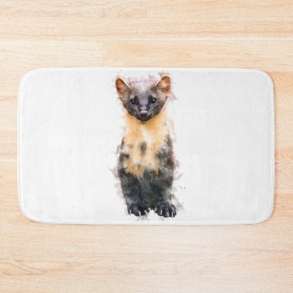 Item preview, European Pine Marten Watercolour Artwork designed and sold by Typeglyphs.