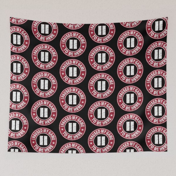 Item preview, I Paused My Game To Be Here (dark distressed design) designed and sold by siggyspatsky.