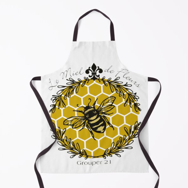 Item preview, Bee on a Honeycomb with a Fleur de Lis designed and sold by Creation Station Boutique USA.