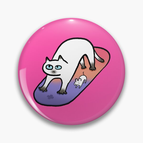 Item preview, Cat on Yoga Mat Sticker designed and sold by SSAlleyhouse.