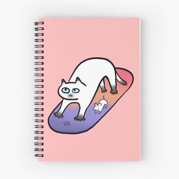 Item preview, Cat on Yoga Mat Sticker designed and sold by SSAlleyhouse.