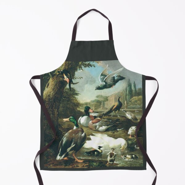 Item preview, A Peacock, Pigeon, Ducks And Other Birds In a Garden Setting by Melchior d'Hondecoeter (digitally enhanced) designed and sold by Amanda1775.