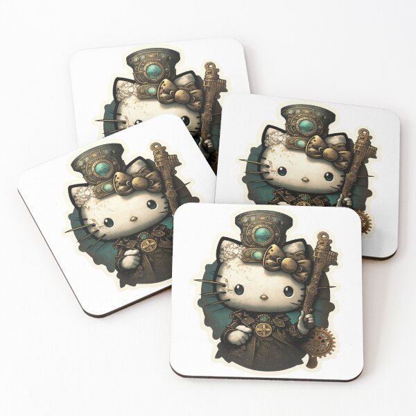 Item preview, Dapper Steampunk Kitty Cartoon designed and sold by tetrascroll.