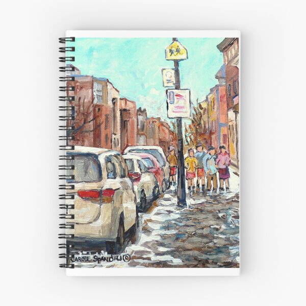 Item preview, MONTREAL WINTER STREET SCENE PAINTING RUE WELLINGTON VERDUN URBAN QUEBEC ART CAROLE SPANDAU CANADIAN ARTIST designed and sold by Carole  Spandau.