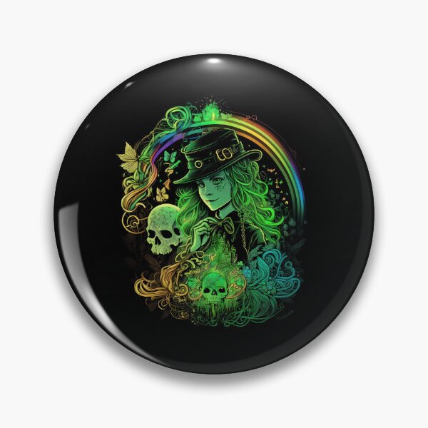 Item preview, Portrait Of A Girl Magic Realism Art For St Patrick Day Celebration  designed and sold by digitaldreamHD.