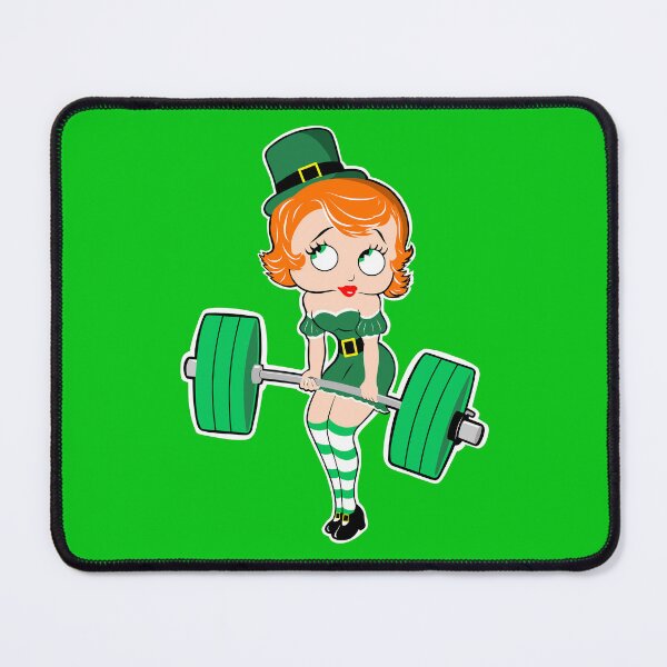 Item preview, Weightlifting girl, St.Patricks fitness, fitness girl designed and sold by Tim Addison.