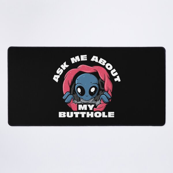 Item preview, Ask Me About My Butthole UFO Funny Alien Abduction Space ALiens designed and sold by swiftyspade.