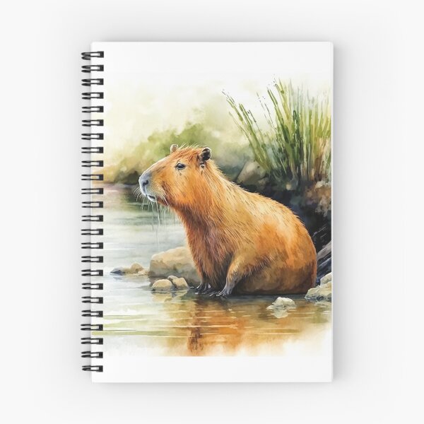 Item preview, Capybara Watercolor #1 designed and sold by quicksilversun.