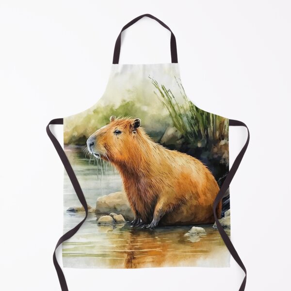 Item preview, Capybara Watercolor #1 designed and sold by quicksilversun.