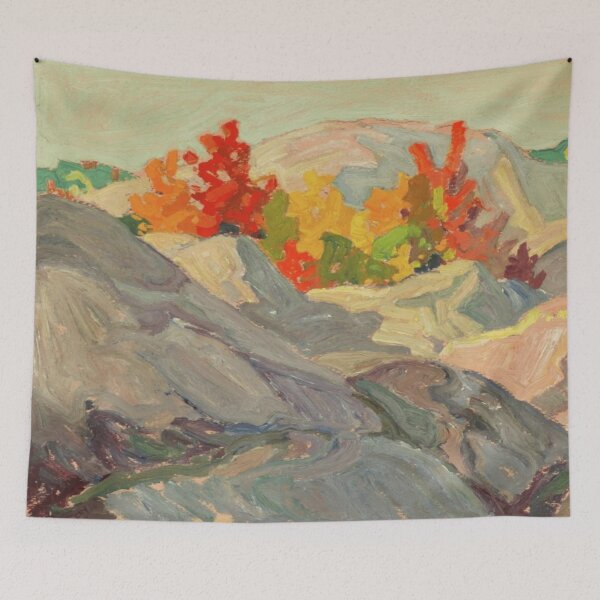 Item preview, Franklin Carmichael, Autumn Foliage against Grey Rock designed and sold by TheRedVineyard.