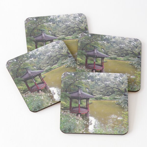 Item preview, Garden with a Body of Water II (large canvas) designed and sold by Bernsberry Illustrations.