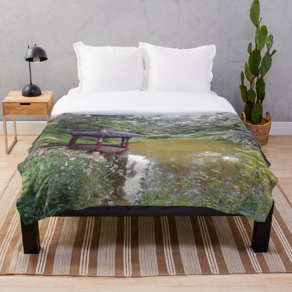 Item preview, Garden with a Body of Water II (large canvas) designed and sold by Bernsberry Illustrations.