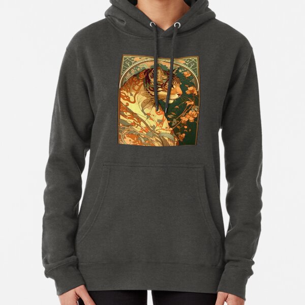 Vista previa del artículo con la obra «Vintage Art Nouveau Alphonse Mucha inspiró diseño de tigre», diseñado y vendido por entwithanaxe.