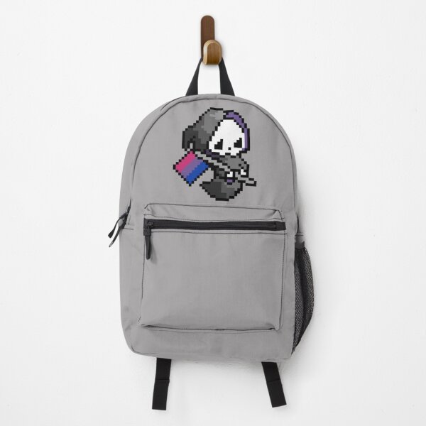 Artikelvorschau, Grim Reaper holding a Bisexual flag entworfen und verkauft von Pixelsbyflower.