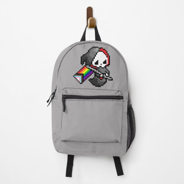 Item preview, Grim Reaper holding a Progressive flag designed and sold by Pixelsbyflower.