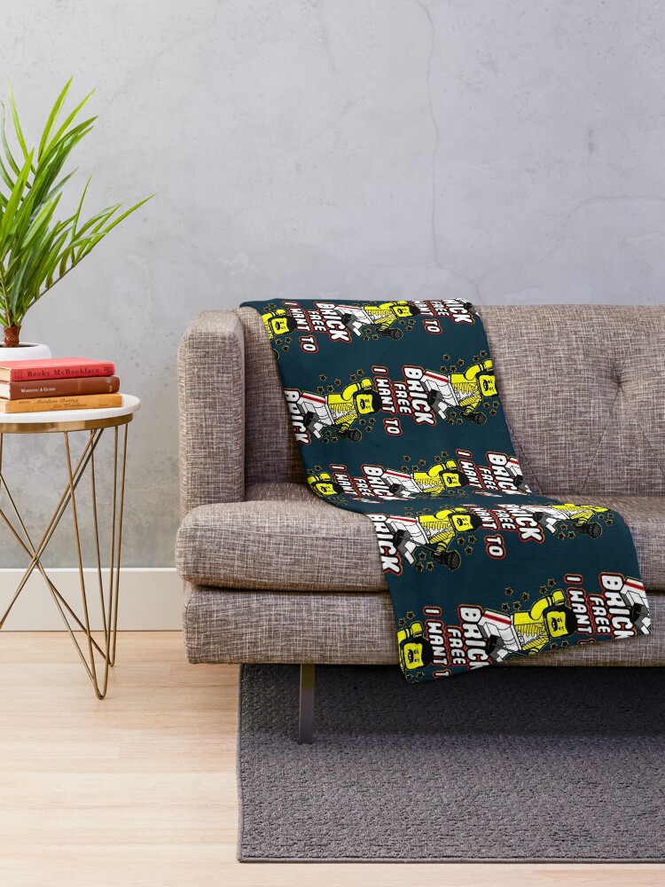 Discover I Want To Brick Free Throw Blanket