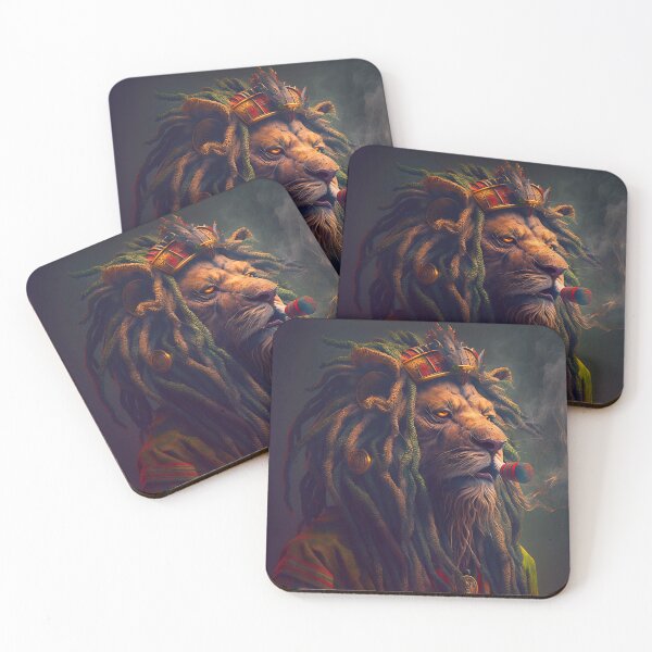 Item preview, Rastafari Lion Smoking One Love Jah Bless designed and sold by marcomonge84.