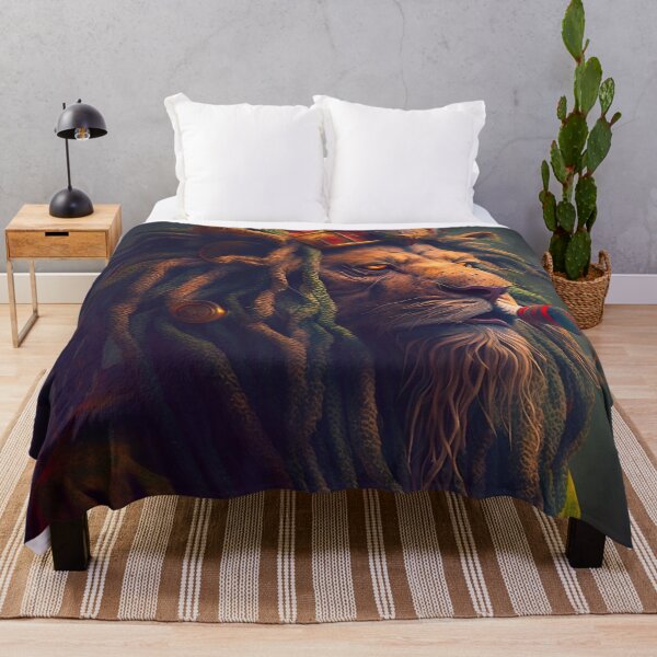 Item preview, Rastafari Lion Smoking One Love Jah Bless designed and sold by marcomonge84.