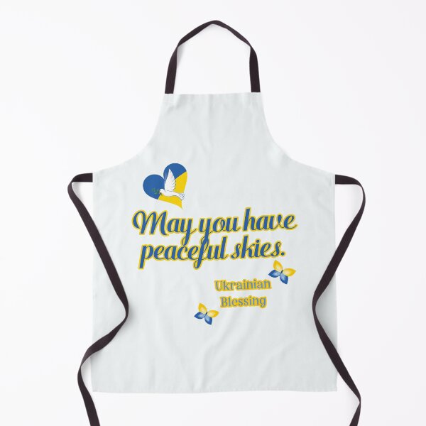 Item preview, May You Have Peaceful Skies Ukrainian Blessing with Dove and Butterflies designed and sold by JoyOfHopeStore.