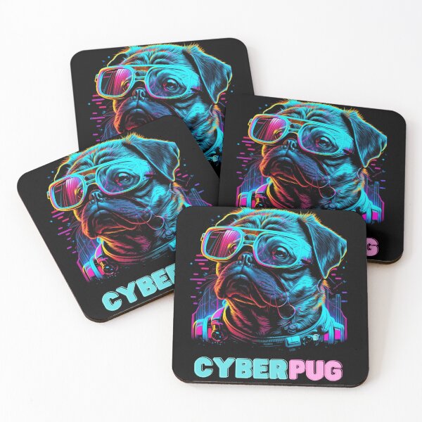 Item preview, Pug Life Cyber Style designed and sold by AstraNovaStudio.