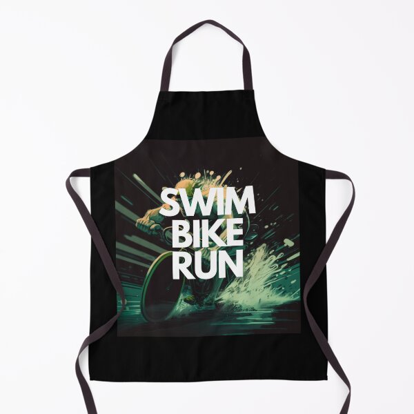 Item preview, Swim Bike Run Triathlon White on Black chaotic, Danish Pastel, Gadgetpunk, body shot, CGsociety, High contrast designed and sold by Triathlongram.