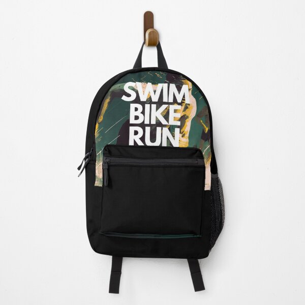 Item preview, Swim Bike Run Triathlon White on Black Danish Pastel, CGsociety, High contrast, Interactive, olive colors, McBling, film noir lighting designed and sold by Triathlongram.