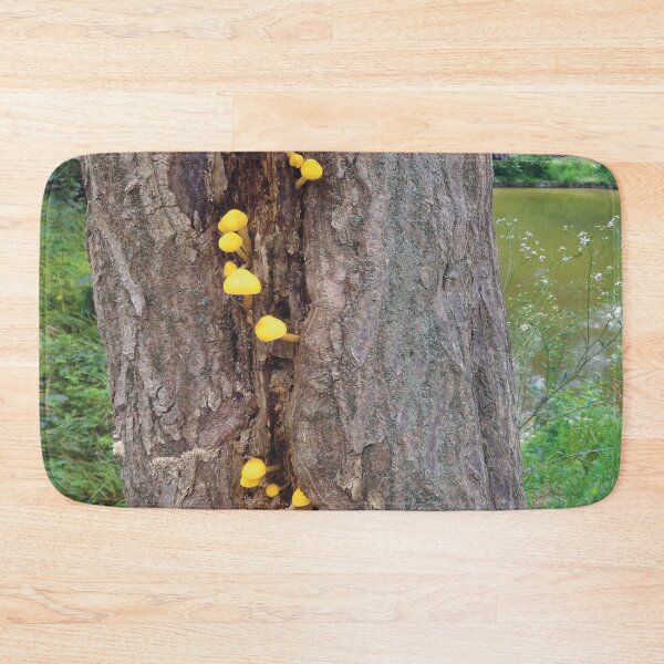 Item preview, Little Yellow Mushrooms (large canvas) designed and sold by Bernsberry Illustrations.