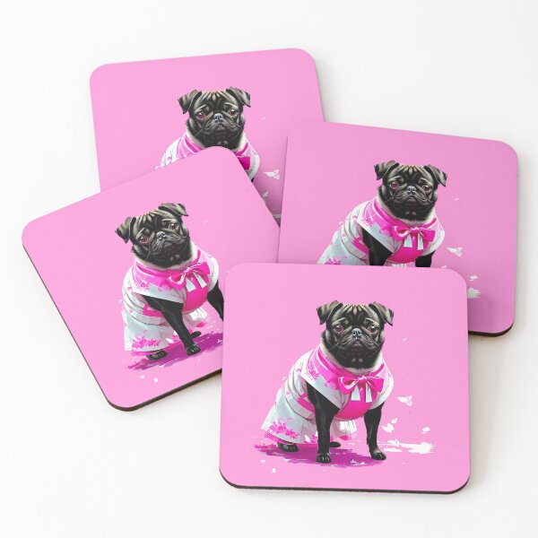 Item preview, Charming Pug in Pink Hanbok Celebrating the Elegance of Korean Culture designed and sold by Pawsitive Palette.