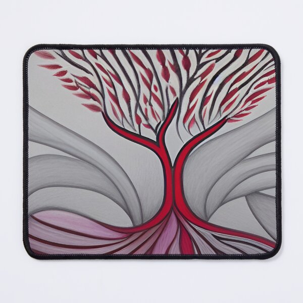 Item preview, Lone Tree in Red and Gray designed and sold by ArtistsQuest.
