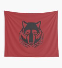 Solitude · Black Emblem Wall Tapestry