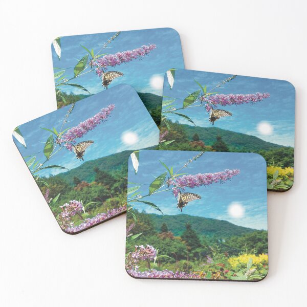 Item preview, Butterfly in a Garden (large canvas) designed and sold by Bernsberry Illustrations.